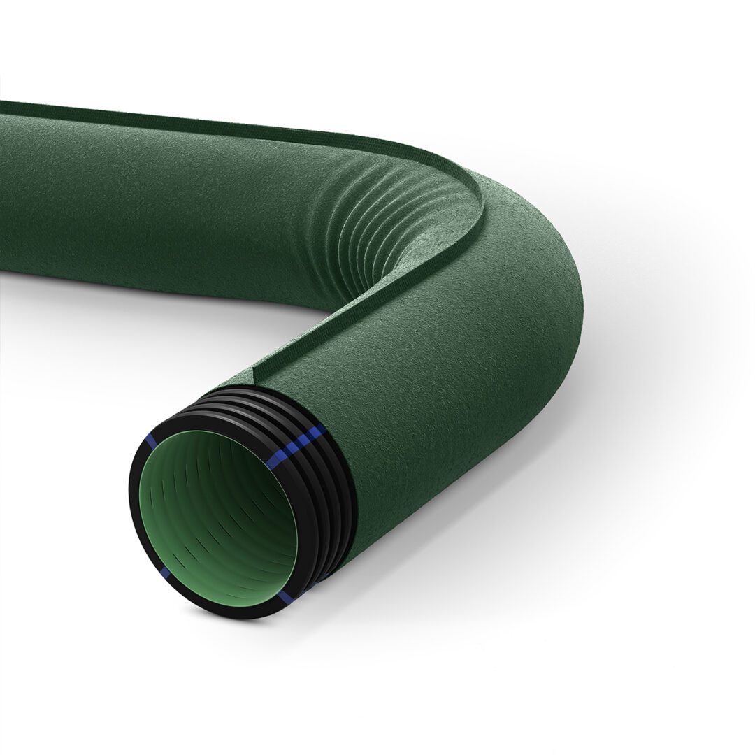 GEODRAIN PLUS conducte pliabile perforate cu perete dublu structurat